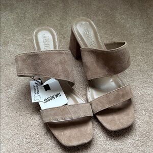NWT. Jason Wu Women's Brown Suede Mules